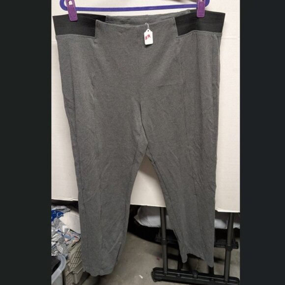 Terra & Sky Pants - 🖤 Terra & Sky Gray Stretch Pants – Size 2X (20W–22W)